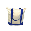 10 Lot Large 20inch Grocery Shopping Beach Totes Bags Reusable Zippered Cotton Canvas Wholesale-Serve The Flag 8 image