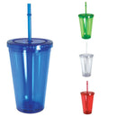 100% Bpa Free Cup Bottle With Straw Double Wall Screw On Lid Water Drinks 16oz-Serve The Flag 2 image