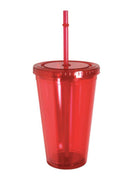 100% Bpa Free Cup Bottle With Straw Double Wall Screw On Lid Water Drinks 16oz-Serve The Flag 9 image