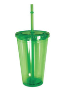 100% Bpa Free Cup Bottle With Straw Double Wall Screw On Lid Water Drinks 16oz-Serve The Flag 4 image
