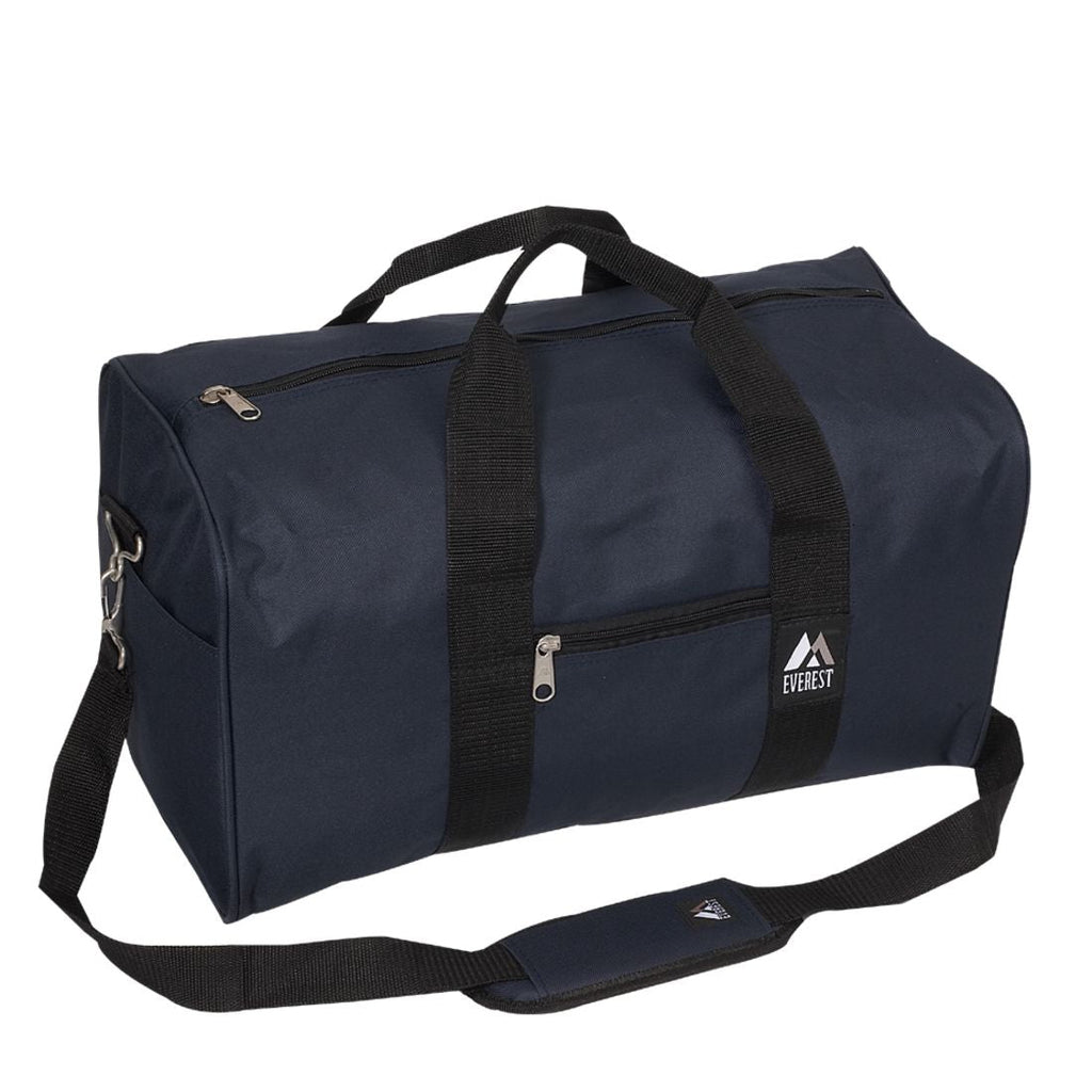 Everest Basic Utilitarian Small Gear Duffle Bag, Navy