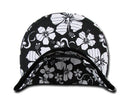 Decky Flowers Floral Hawaiian 5 Panel Cotton Flat Bill Baseball Caps Hats-Serve The Flag 5 image