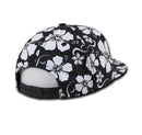 Decky Flowers Floral Hawaiian 5 Panel Cotton Flat Bill Baseball Caps Hats-Serve The Flag 2 image