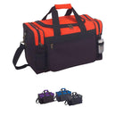 17inch Work Sports Duffle Bags Travel Gym Luggage Carry-On With Side Mesh Pockets-Serve The Flag 2 image