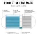 Amlife Face Mask Packs Disposable 3-Ply Filter - Made in USA with Imported Fabric - Yellow-Serve The Flag 2 image