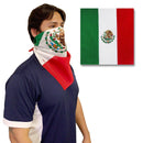1 Dozen Decky Bandanas Mexico Flag Single Sided 100% Cotton Head Wrap Scarf-Serve The Flag 1 image