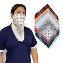 Bandanas 100% Cotton Double-Sided Printed Paisley Cloth Scarf Wrap Face Mask Cover-Serve The Flag 2 image