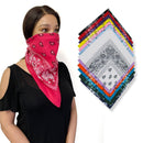 1 Dozen Pack Printed Bandanas 100% Cotton Cloth Scarf Wrap Face Mask Cover-Serve The Flag 3 image