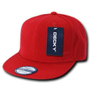 2 Dozen Blank Flat Bill Snapback Caps Hats Solid Two Tone Decky Wholesale Bulk-Serve The Flag 7 image