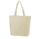 2 Pack Cotton Canvas Reusable Grocery Shopping Tote Bags Gym Shoe Worm Books 17inch-Serve The Flag 6 image