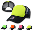 Decky Neon Curved Bill Mesh Trucker Baseball Hats Caps Yellow Pink Green Orange-Serve The Flag 10 image