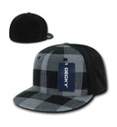 3 Dozen Decky Plaid Flex 6 Panel Fitted Two Tone Baseball Caps Hats Wholesale-Serve The Flag 4 image