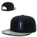 Decky Retro Camouflage Camo Skin Flat Bill Hats Caps 6 Panel Snapback-Serve The Flag 8 image
