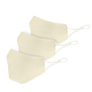 3 Pack Ivory Cotton Face Mask Cloth Masks for Mouth Nose Washable Reusable Double Layer Covering Adjustable Ear-Serve The Flag 1 image