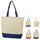 Cotton Canvas Reusable Grocery Shopping Tote Bags Gym Shoe Worm Books 17inch-Serve The Flag 1 image