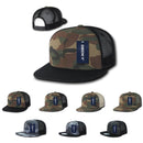 50 Lot Camouflage Flat Bill Foam Mesh Trucker Hats Caps Snapback Wholesale Lots-Serve The Flag 2 image