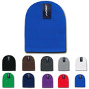 50 Lot Decky Short Knitted Beanie Beanies Skull Ski Caps Hats Wholesale-Serve The Flag 2 image