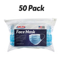 Amlife 5/10/20/50 Packs Face Mask Protective Covering Blue 3-Ply Layer Made in USA Imported Fabric-Serve The Flag 10 image