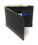 Casaba Genuine Leather Bifold Wallets Cash Slots ID Coin Key Pocket Mens Womens-Serve The Flag 41 image