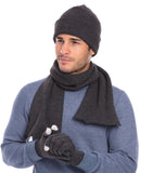 Casaba 3 Piece Winter Set Cuff Beanie Hat Scarf Touchscreen Gloves for Men Women-Serve The Flag 30 image