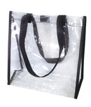 Clear Transparent Book Shopping Tote Bag School Concerts Stadium TSA Rally-Serve The Flag 1 image