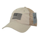Rapid Dominance USA American Flag Text Ripstop 6 Panel Trucker Dad Caps Hats-Serve The Flag 14 image