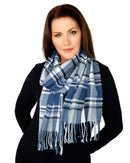 Casaba Womens Warm Winter Scarves Scarf Wraps Shawls Tri-Tone Plaid Great Gifts-Serve The Flag 6 image