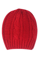 Casaba Warm Beanies Cable Knit Braided Slouch Long Hats Caps for Men Women-Serve The Flag 19 image
