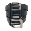 Casaba Italian Style Genuine Leather Mens Waist Buckle Belts 1.5 Inch Width-Serve The Flag 1 image