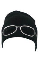 Casaba Warm Winter Beanies Glasses Embroidery Toboggans Caps Hats for Men Women-Serve The Flag 10 image