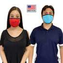 Made in USA Face Masks Mouth Nose Washable Reusable Double Layer Mask Cotton Cloth Blend-Serve The Flag 7 image