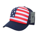 Rapid Dominance USA American Flag Graphic Foam Mesh Trucker Dad Caps Hats-Serve The Flag 1 image