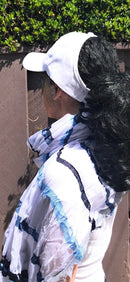 Casaba Striped Print Designer Womens Scarves Scarf Shawl Lightweight Sheer Wrap-Serve The Flag 5 image