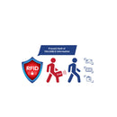 Belano RFID Blocking Real Leather Bifold Wallets for Cards ID with Box Men Women-Serve The Flag 2 image