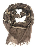 Casaba Striped Print Designer Womens Scarves Scarf Shawl Lightweight Sheer Wrap-Serve The Flag 7 image