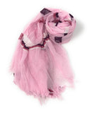 Casaba Striped Print Designer Womens Scarves Scarf Shawl Lightweight Sheer Wrap-Serve The Flag 14 image