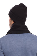 Casaba Winter 3 Piece Set Beanie Hat Scarf Touchscreen Gloves Flat Knit for Men Women-Serve The Flag 5 image