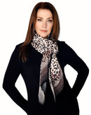 Casaba Womens Animal Leopard Skin Prints Sheer Scarves Scarf Shawls Light Wrap-Serve The Flag 6 image