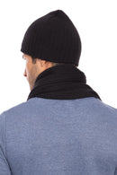 Casaba Winter 3 Piece Set Beanie Hat Scarf Touchscreen Gloves Cable Knit for Men Women-Serve The Flag 5 image