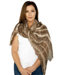 Casaba Womens Cotton Classy Sheer Scarves Scarf Shawls Light Wrap-Serve The Flag