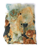 Casaba Womens Floral Sheer Scarves Scarf Convertible Poncho Top Light Wrap-Serve The Flag 18 image