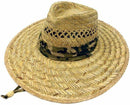 Stylish Straw Hats Caps Lifeguard Sombrero Postal Sun Beach Wide Brim Unisex-Serve The Flag 4 image
