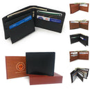 Casaba Genuine Leather Bifold Wallets Cash Slots ID Coin Key Pocket Mens Womens-Serve The Flag 1 image