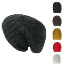 Casaba Warm Beanies Cable Knit Braided Slouch Long Hats Caps for Men Women-Serve The Flag 1 image