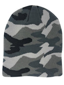 Casaba Double Layer Winter Beanies Camouflage Toboggan Caps Hats Men Women-Serve The Flag 3 image