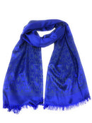 Casaba Womens Royal Elegant Formal Silk Feel Scarves Scarf Shawl Light Wrap-Serve The Flag 1 image