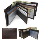 Casaba Genuine Leather Bifold Wallets Cash Slots ID Coin Key Pocket Mens Womens-Serve The Flag 3 image