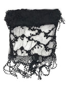 Casaba Womens Formal Lace Crochet Scarves Scarf Shawl Church Bridal Fringe Sheer-Serve The Flag 9 image