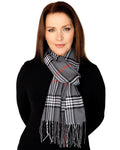 Casaba Womens Warm Winter Scarves Scarf Wraps Shawls Classic Plaid Great Gifts-Serve The Flag