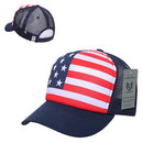 Rapid Dominance USA American Flag Graphic Foam Mesh Trucker Dad Caps Hats-Serve The Flag 2 image